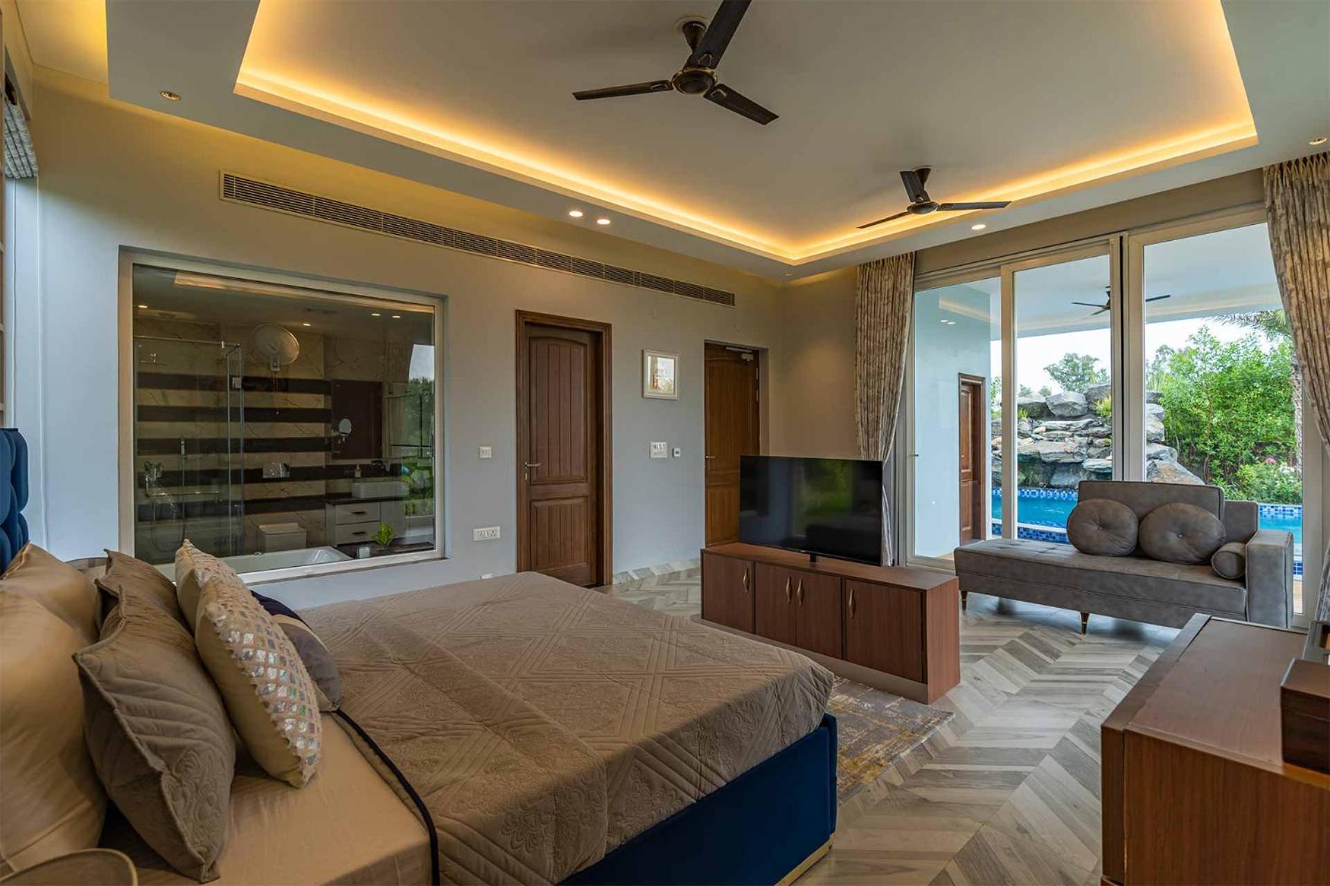 Stayvista At Serenity Farms With Pool, Lawn, Bonfire & Bbq Sohna Екстер'єр фото
